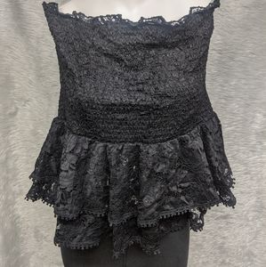 ☀️NEW Rue 21 lace black top--size XL